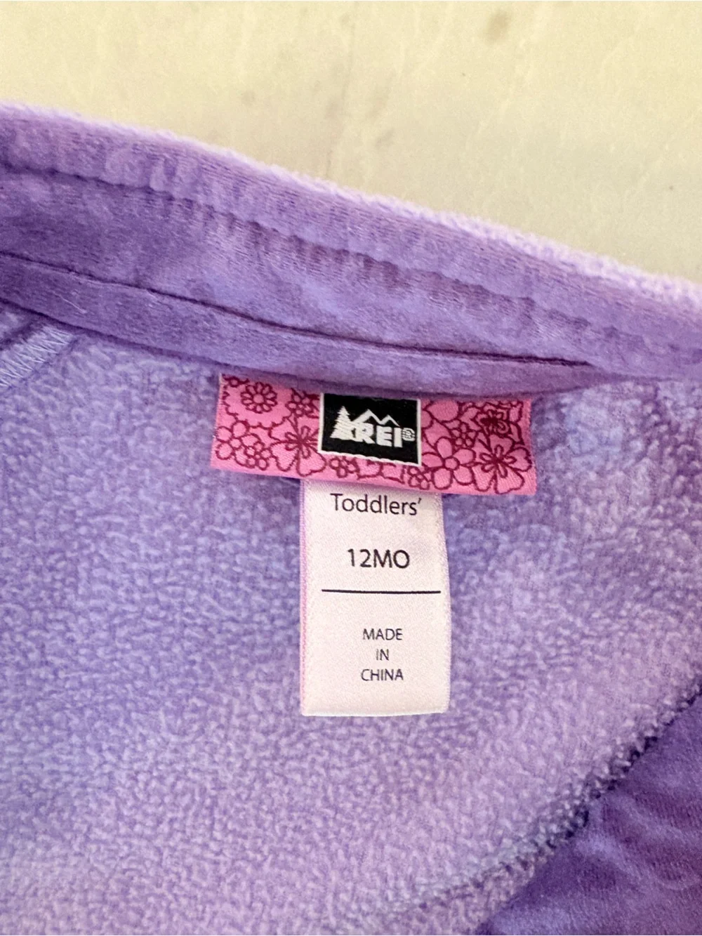 REI Kids Purple Fleece Jacket